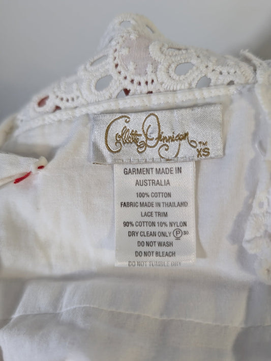 Collette Dinnigan White Eyelet Cotton Sundress - Limited Edition - Image 2