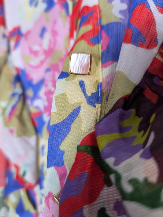 Ginger & Smart Floral Silk Ruffle Blouse - Size L - Image 2