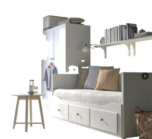 IKEA Hemnes Daybed Frame With 3 Drawers - White - Image 1