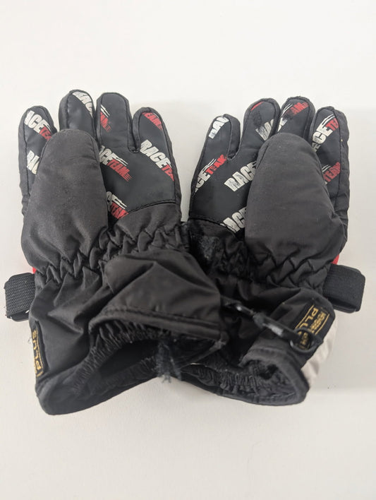 Level Race Team Thermo-Plus Ski Gloves - Black/White/Red - Image 2