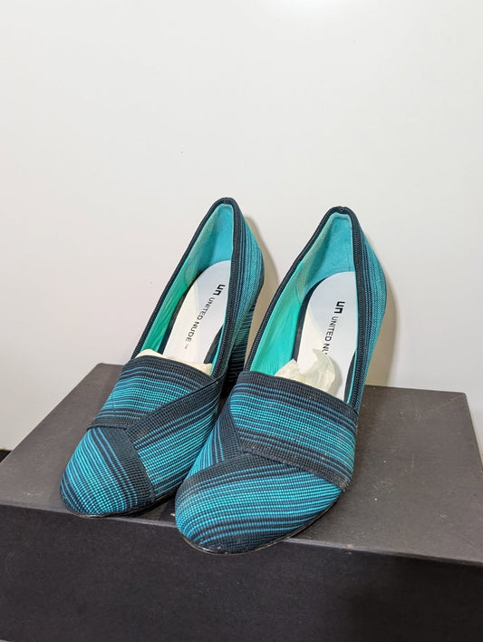 United Nude Eamz Pumps - Teal/Black Striped Women's EU 39 - Image 2