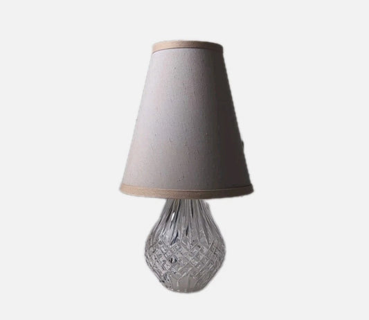 Waterford Crystal Lismore Table Lamp - Vintage Faceted Cut Crystal Base - Image 2