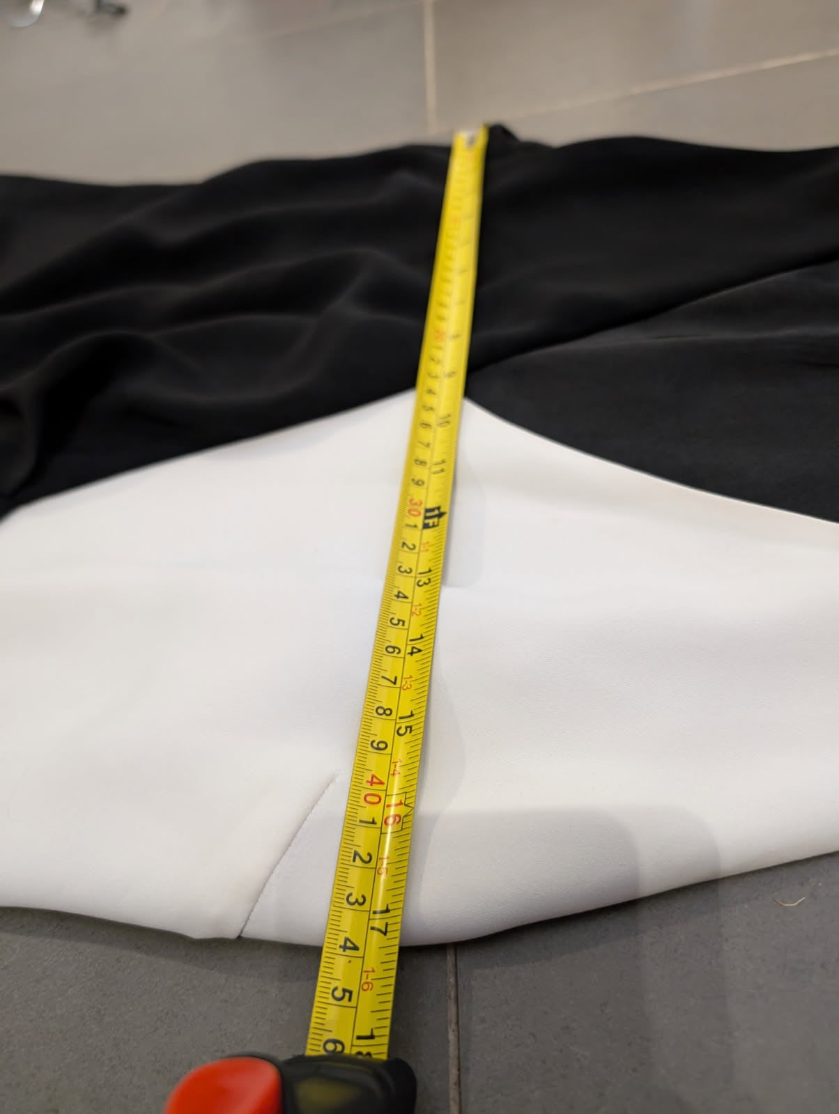 Mango MNG Black and White Colorblock Wrap Dress - Size L - Image 5