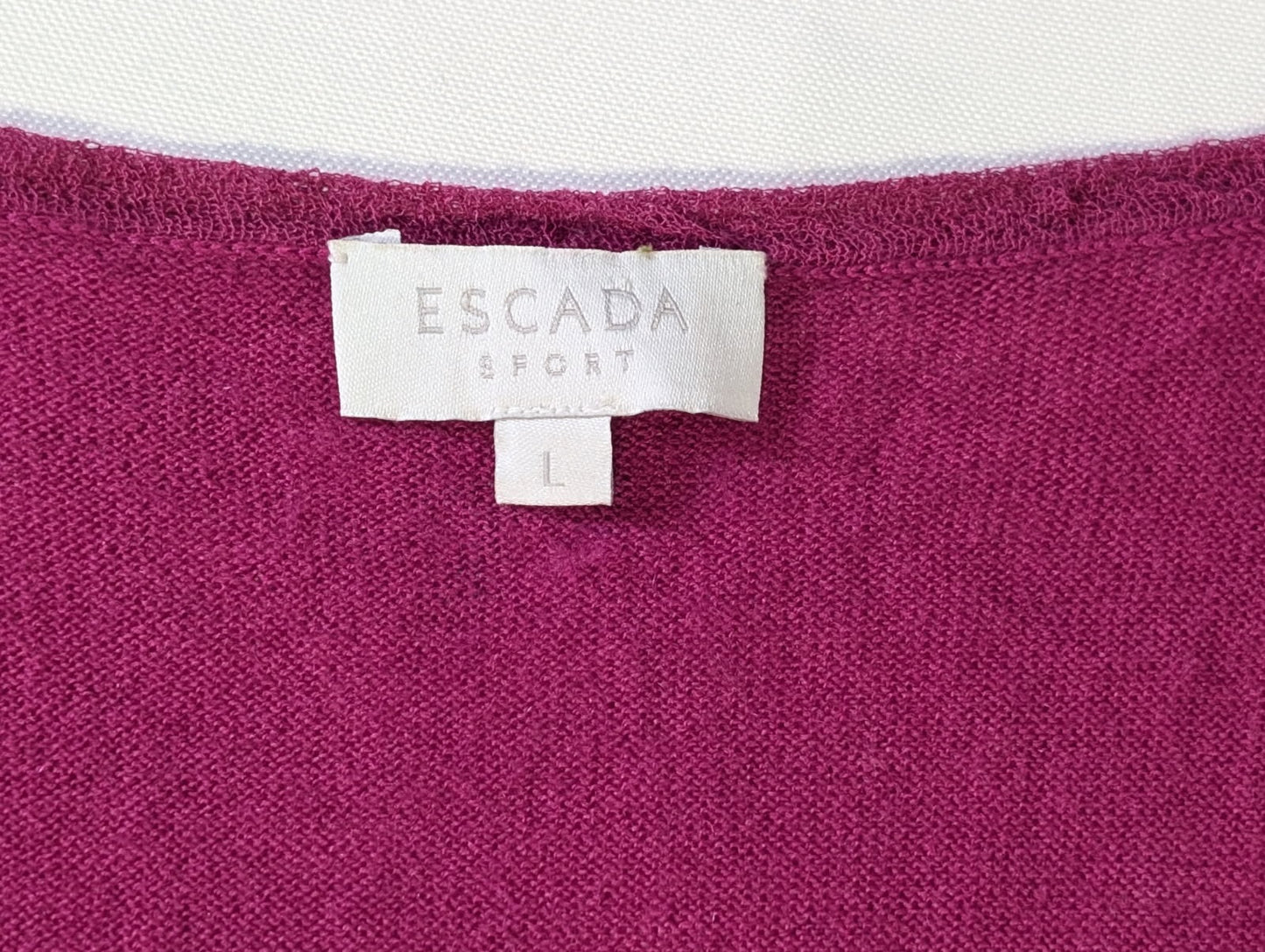 Escada Sport Women's Sleeveless Knit Vest - Magenta Size L - Image 5