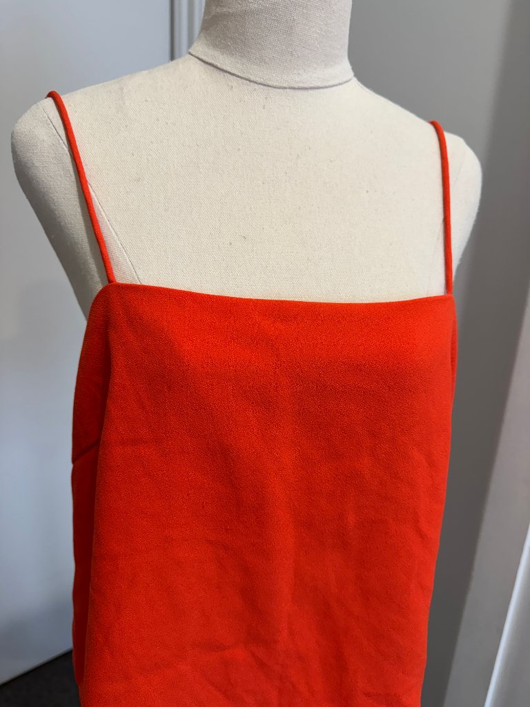 Finders Keepers Orange Square Neck Spaghetti Strap Camisole Top - Size M - Image 6