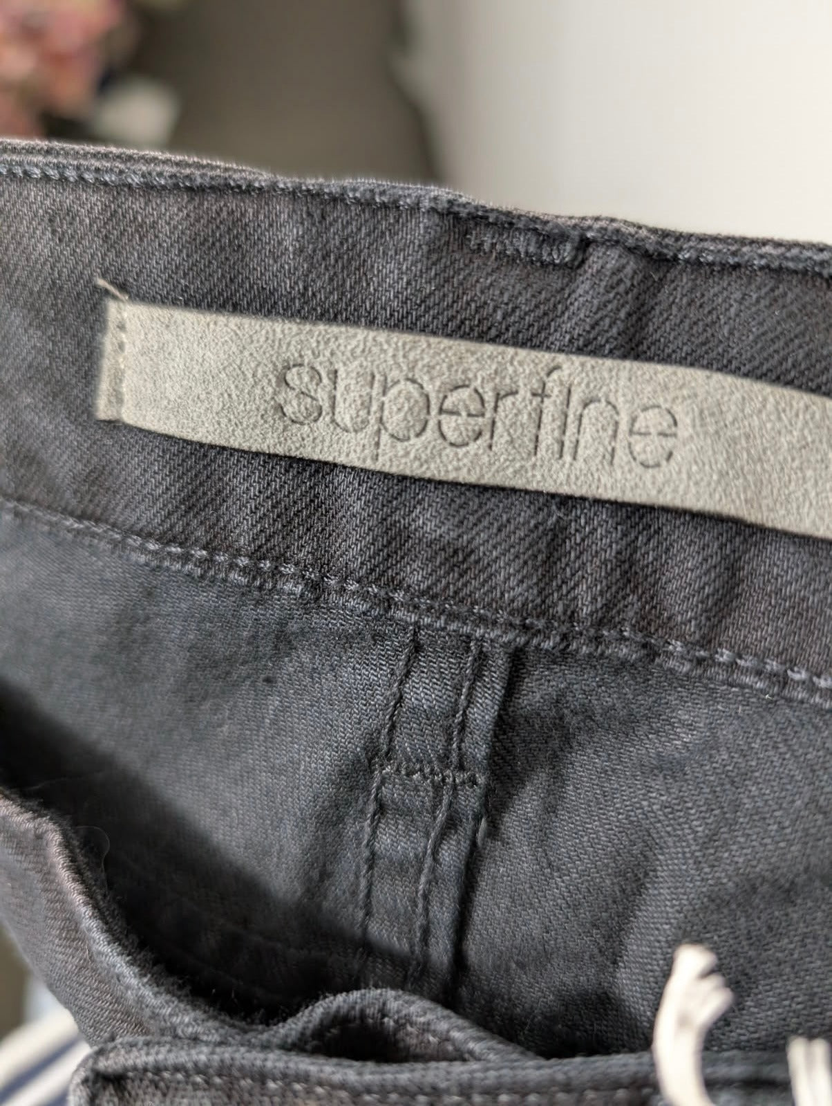 Superfine London Harry Straight Leg Jeans - Black Size 26 - Image 7