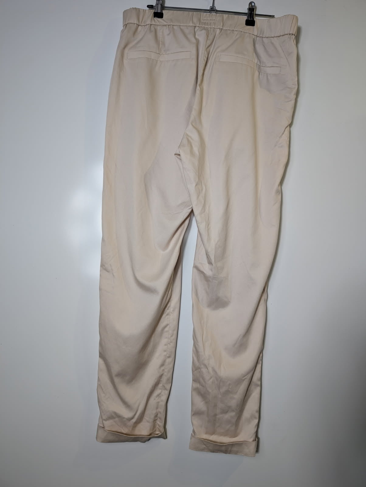 COS Men's Elasticated Waist Trousers - Beige Lyocell Blend - Image 8