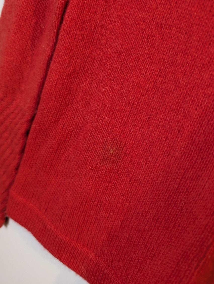 Jigsaw Women's Crewneck Sweater 100% Cashmere Red Size XS - Image 9