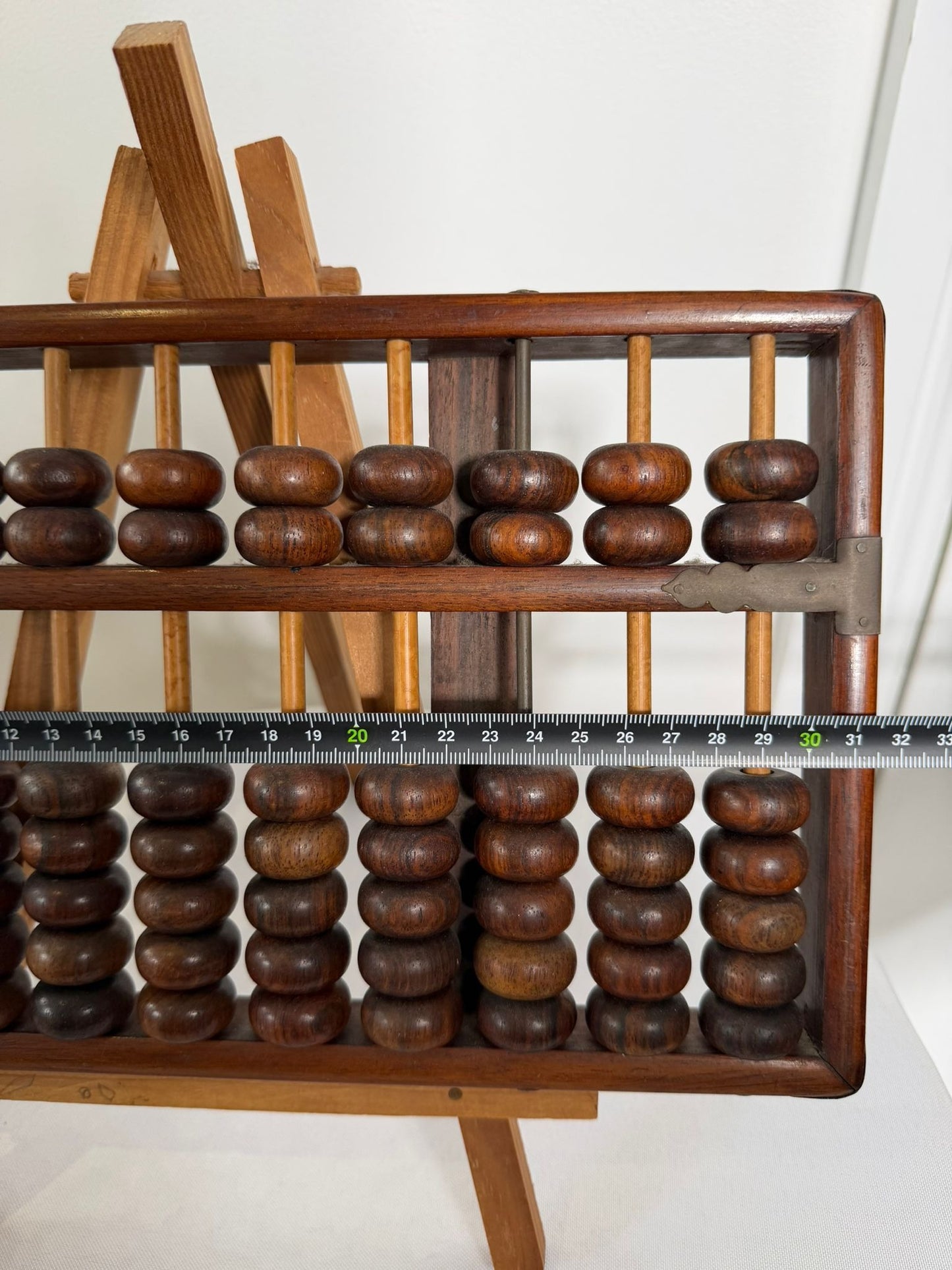 Vintage Wooden Abacus Counting Frame Calculator - Image 9