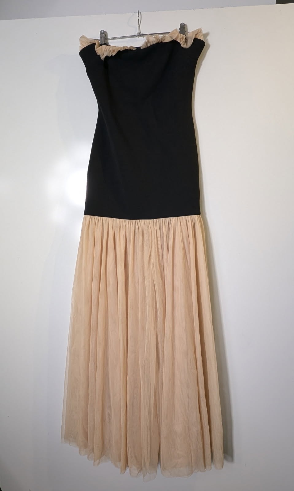 Tojhà Event Strapless Maxi Dress Black and Nude AUS 12 - Image 5