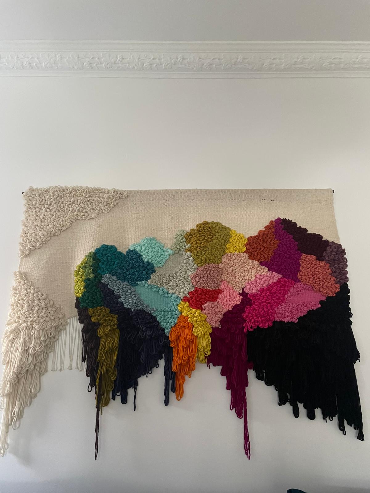 Wall Hanging Textile Art Bespoke Natalie Miller Handwoven Statement Piece