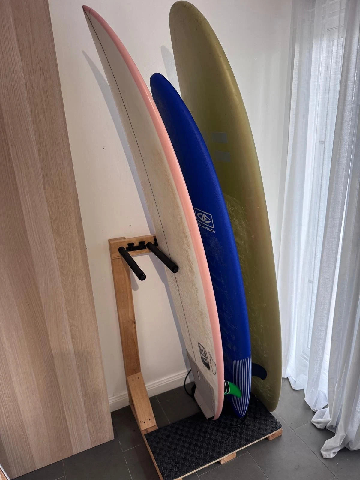 Handmade Timber 4 Board Surf Rack Stand