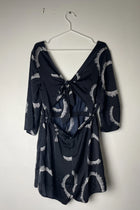 Milkandhoney Navy Blue Sunburst Pattern Cotton Dress Size 12 - Image 3