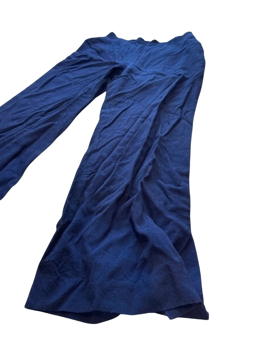 SABA Navy Blue Viscose Trousers - Image 1