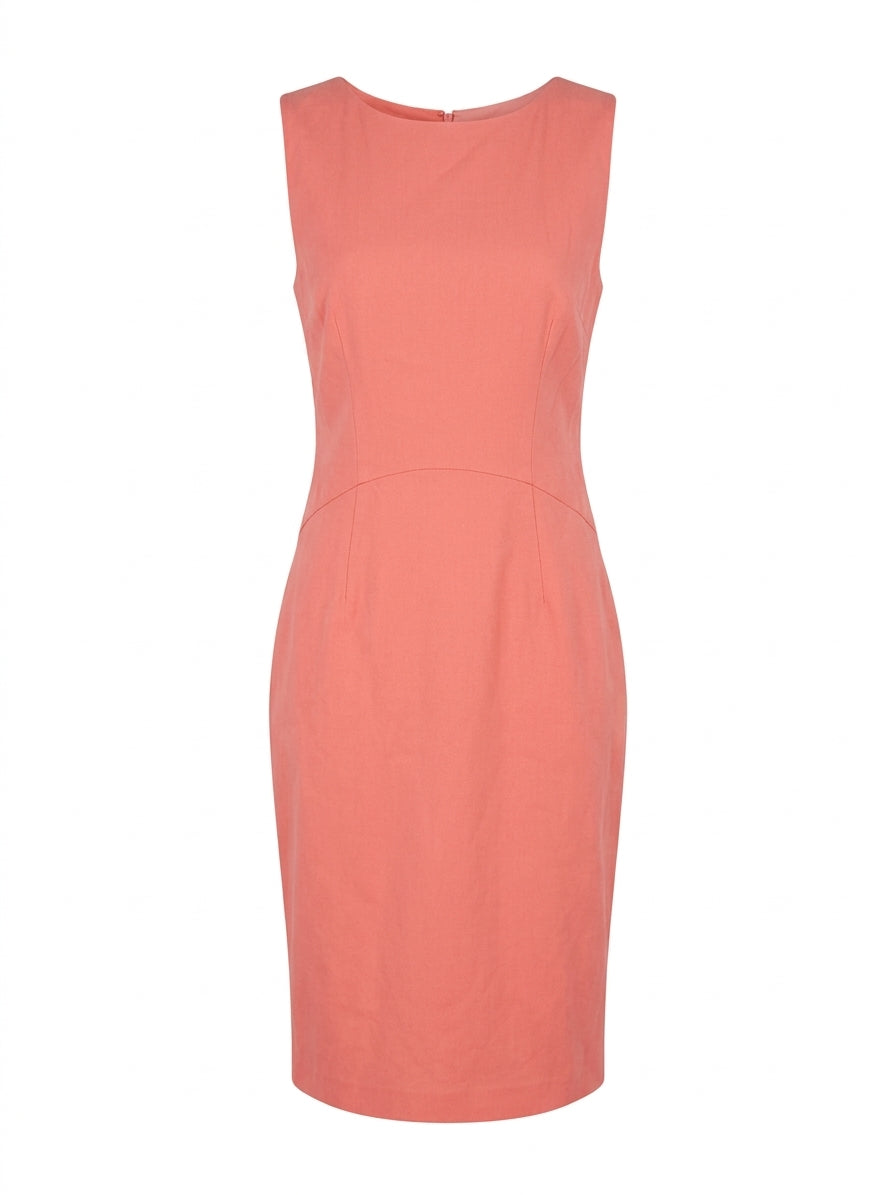 Altuzarra Peach Coral Sleeveless Sheath Dress - Image 1