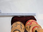 Artisan Heritage Vintage Japanese Kokeshi Doll Set - Hand-Painted Floral Design - Image 2