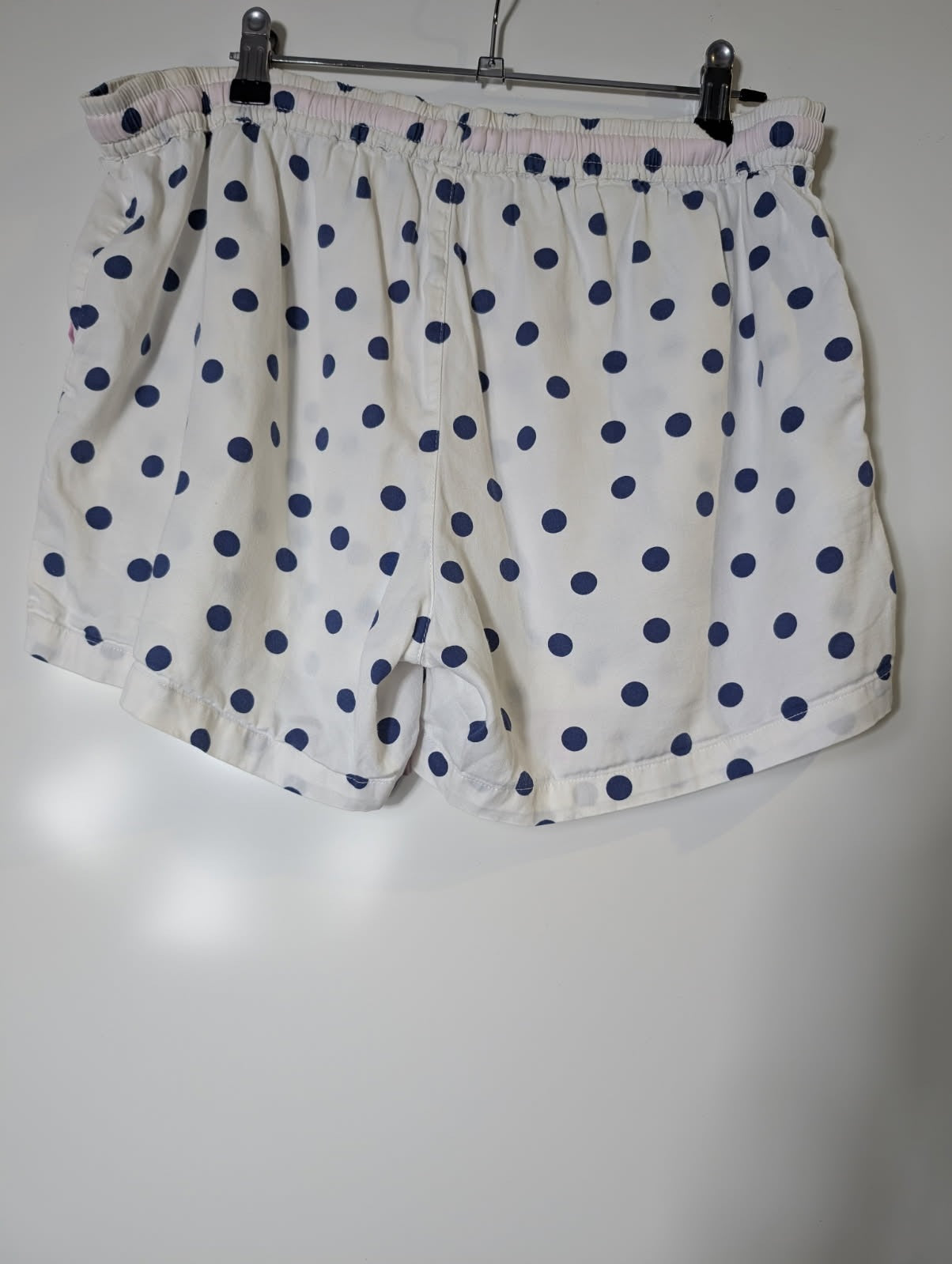 Peter Alexander Women's Polka Dot Pajama Set White & Navy Size M - Image 2
