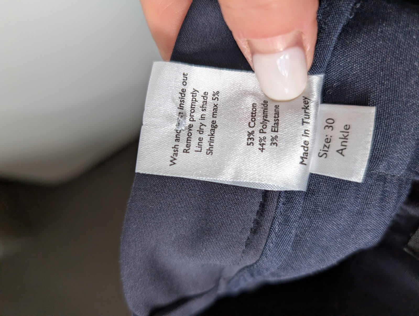 IVY Copenhagen Alice MW Pants Navy Blue Size 30 - Image 2