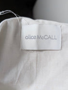 Alice McCall Striped Puff Sleeve Midi Dress Brown and White - Image 2