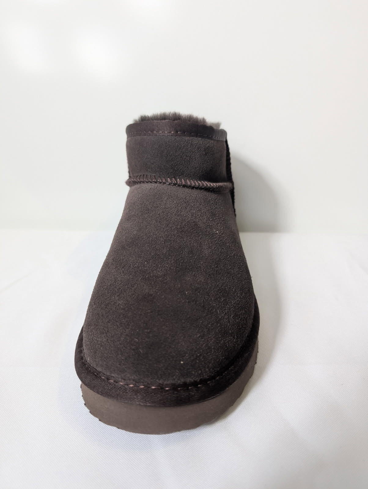 UGG Classic Ultra Mini Boots - Dark Brown Suede - Image 2