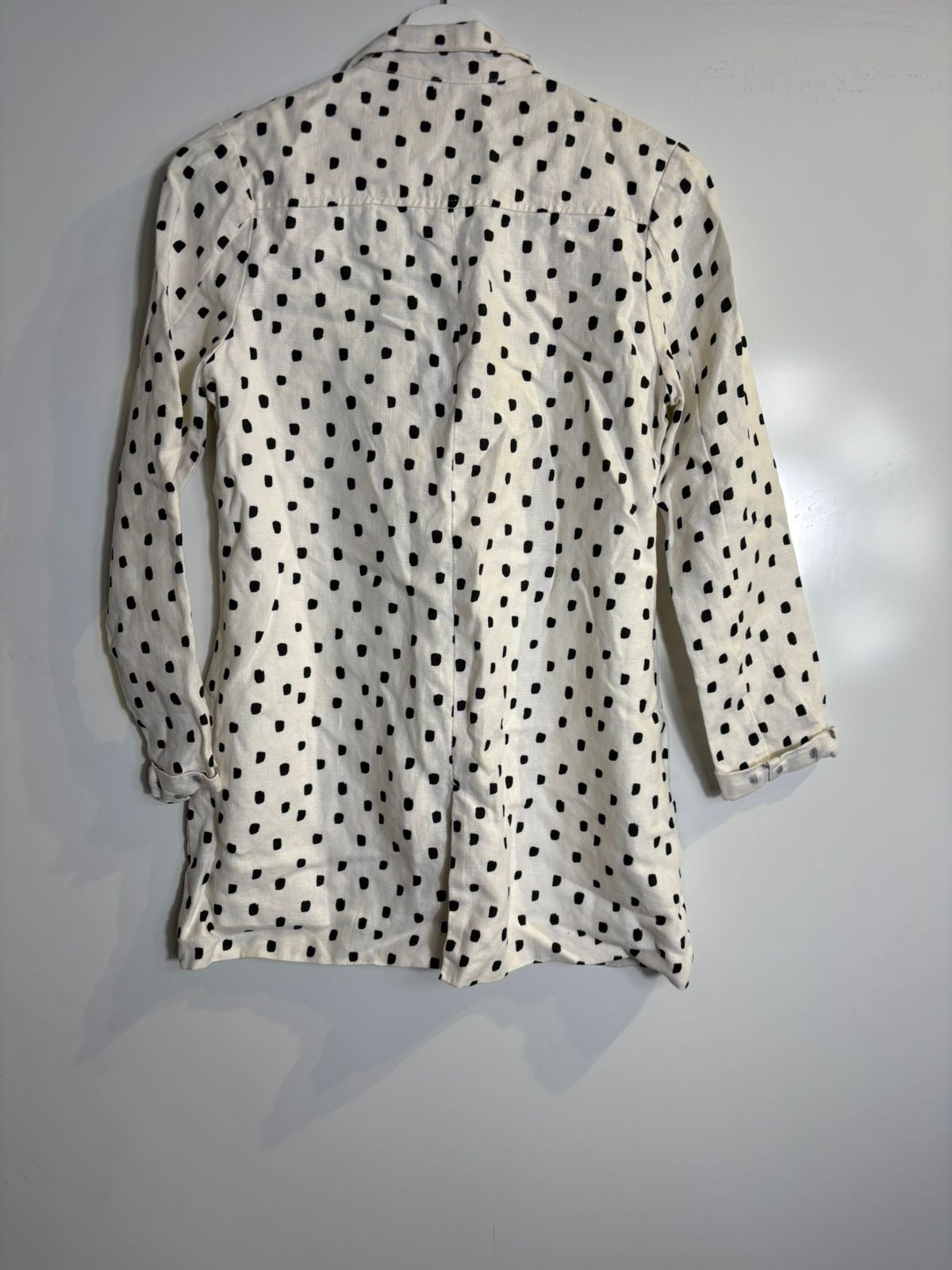 Zulu & Zephyr Linen Polka Dot Blazer Jacket Women's AU 6 - Image 2