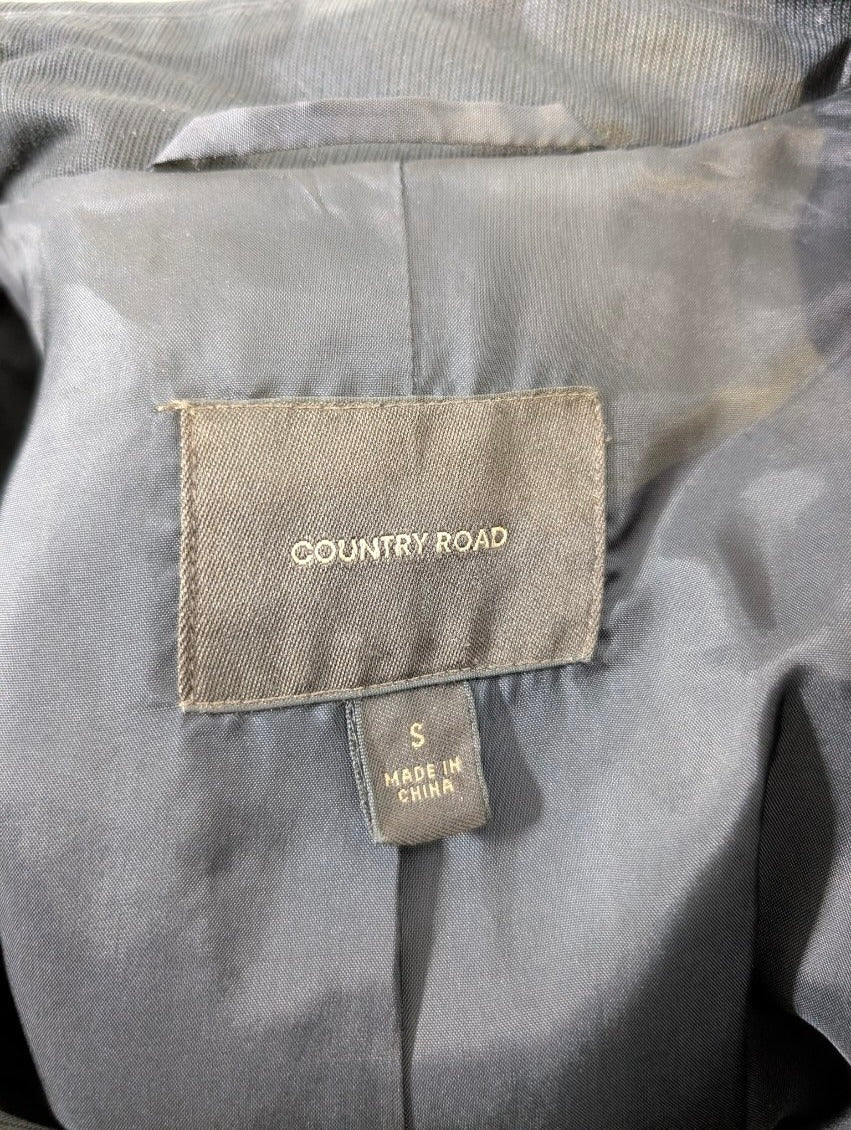 Country Road Women's Black Double-Breasted Trench Coat - Size S - Image 2