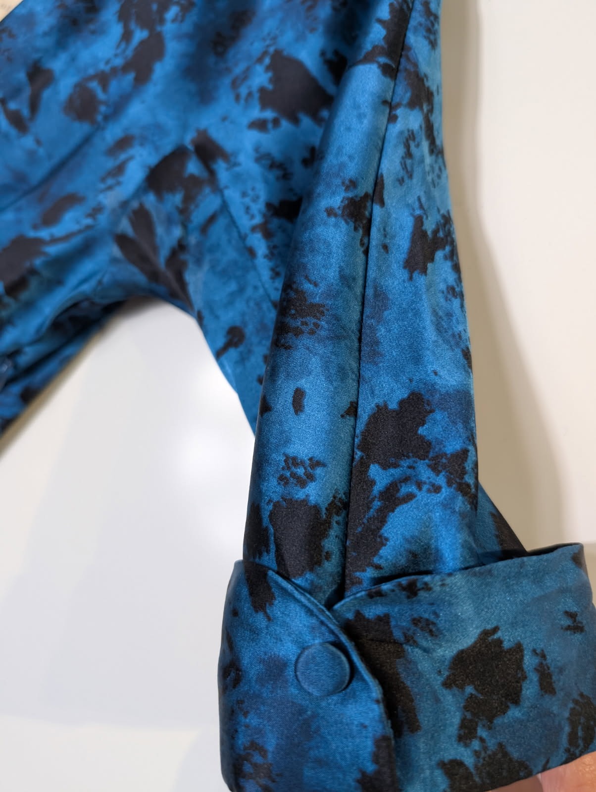 Collette Dinnigan Blue Floral Silk Wrap Dress - Limited Edition - Image 2