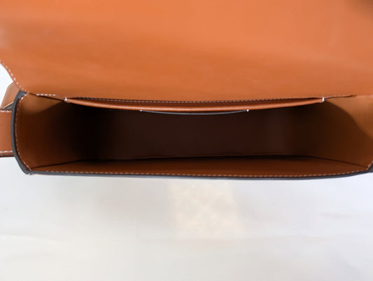 Oroton Leather Shoulder Bag - Tan with Gold Tone Hardware - Image 2