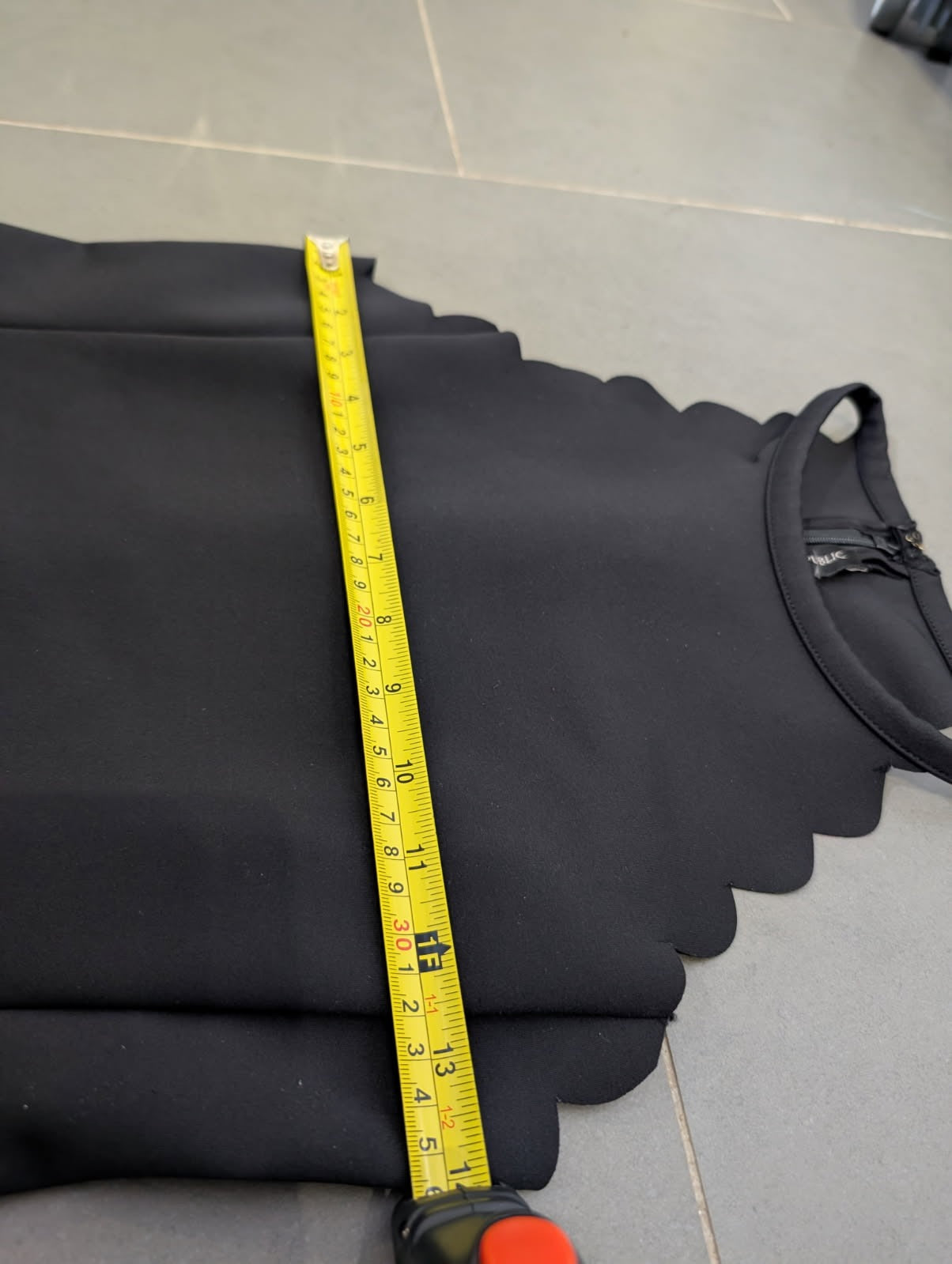 Banana Republic Black Scalloped Mini Dress - Sleeveless - Image 2