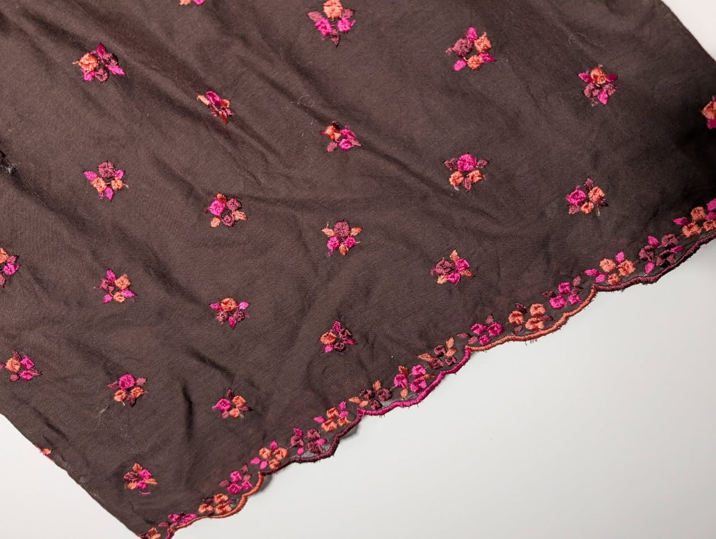 Collette Dinnigan Floral Embroidered Sleeveless Midi Dress - Brown Size S - Image 2