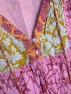 Boom Shankar Floral Tiered Tunic Dress Pink & Orange Size 14 - Image 2