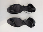 Lanvin Black Patent Leather D'Orsay Ankle Strap Sandals - Image 1