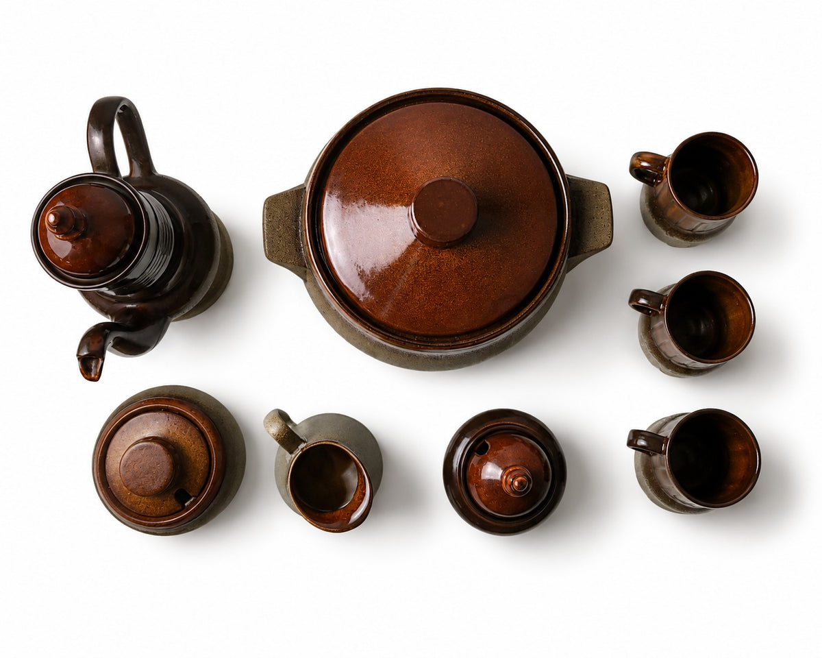 Vintage Dana Safari Pottery Tea Set - Australian Mid Century Stoneware - Image 1