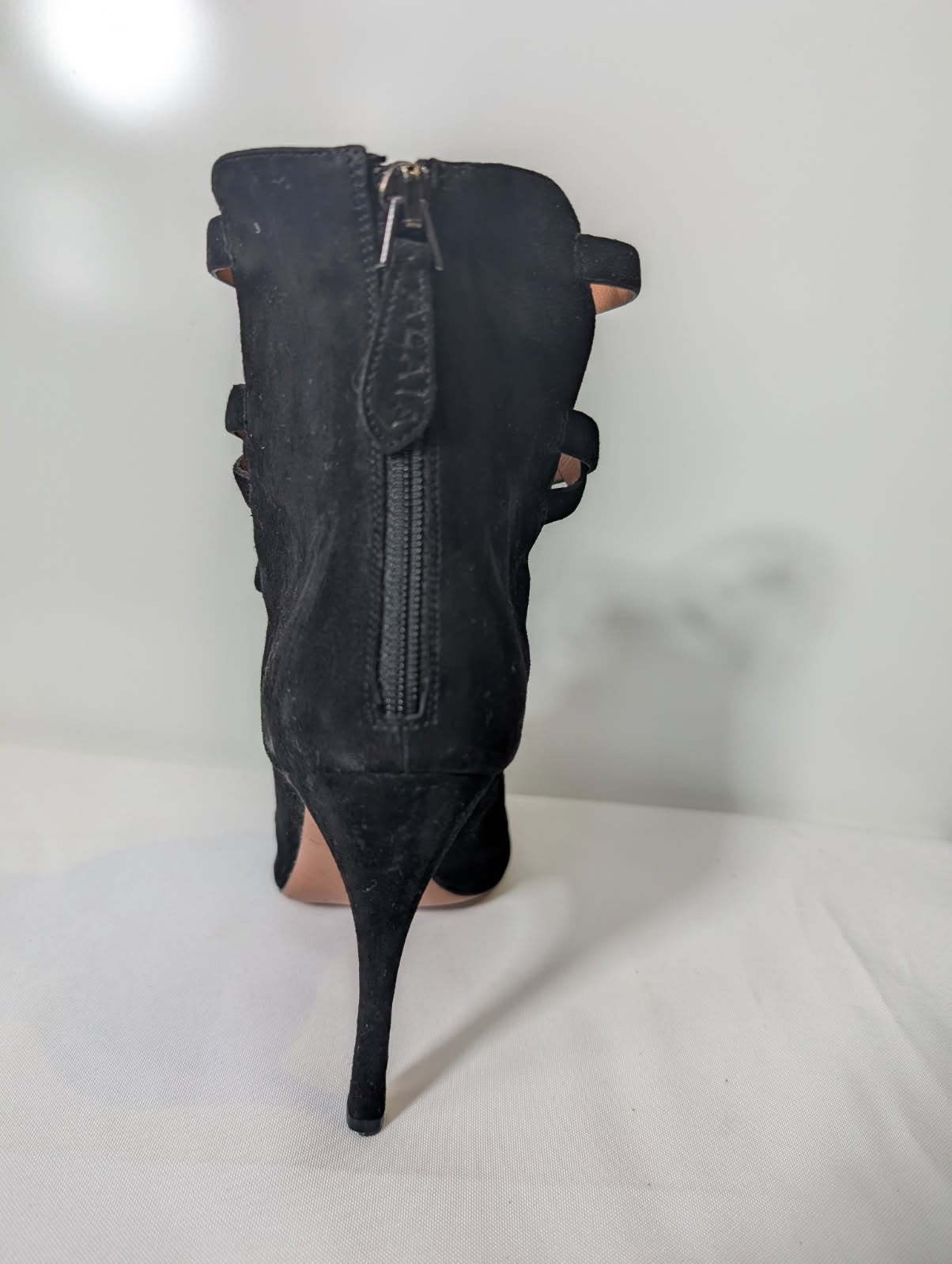 Alaïa Paris Black Suede Cutout Lace-Up Heels - Women's EU 38 - Image 2