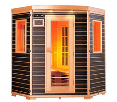 Barcelona 3-Person Corner Infrared Sauna - Brand New - Image 1