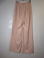 High-Waisted Pleated Wide-Leg Trousers Peach Melange - Image 2