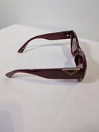 ALDO Cat Eye Sunglasses Burgundy - Image 2