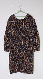 Camilla And Marc Leopard Print Long Sleeve Shift Dress - AUS 12 - Image 1