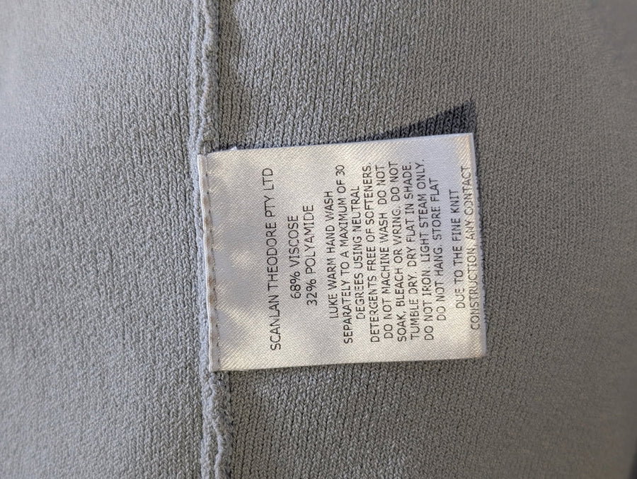 Scanlan Theodore Crepe Knit Waterfall Jacket Grey - Image 2