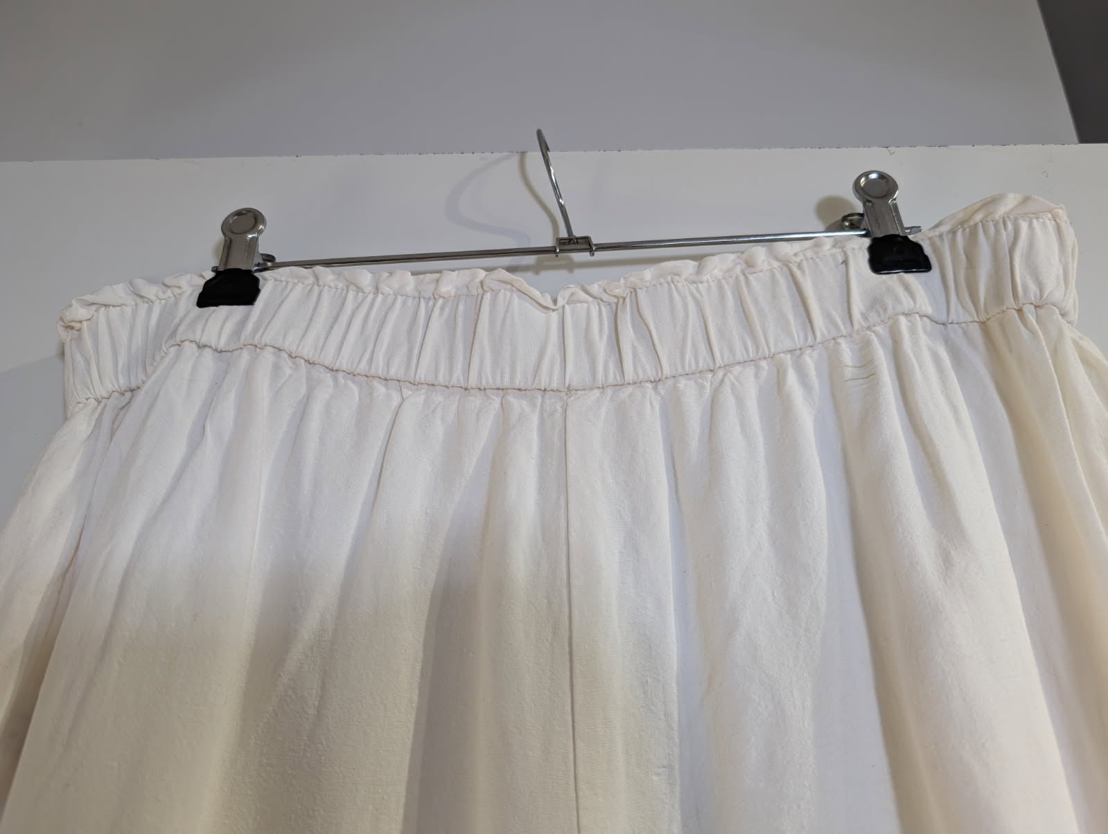 Zara Wide-Leg Linen-Blend Trousers White Women's Size L - Image 2