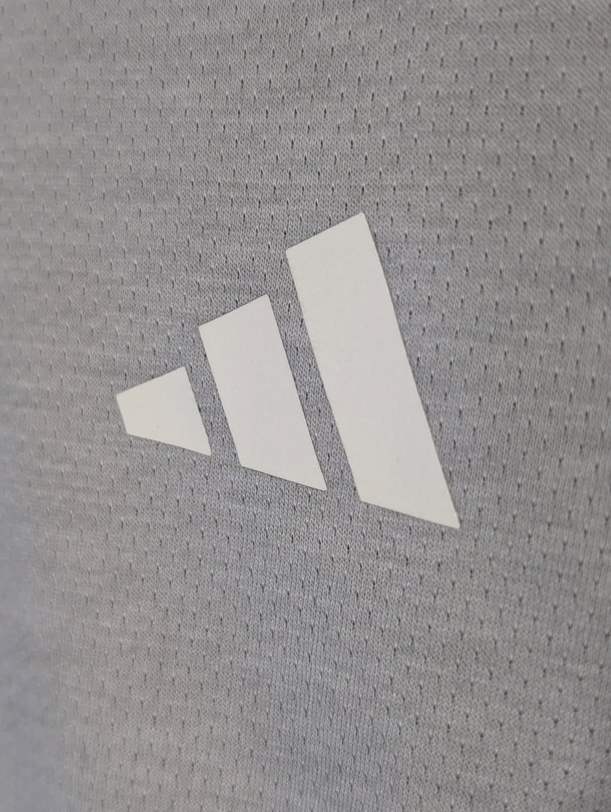 Adidas Own The Run 3-Stripes Tee - Men's Grey Running Shirt Size S - Image 2