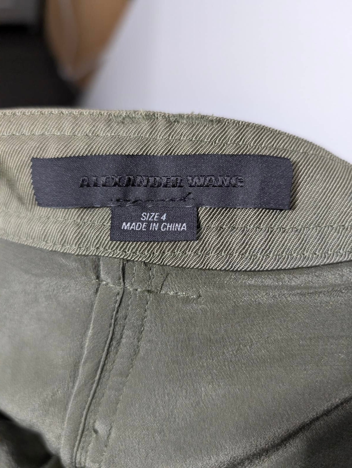 Alexander Wang Olive Green Cargo Pants - Size 4 - Image 2