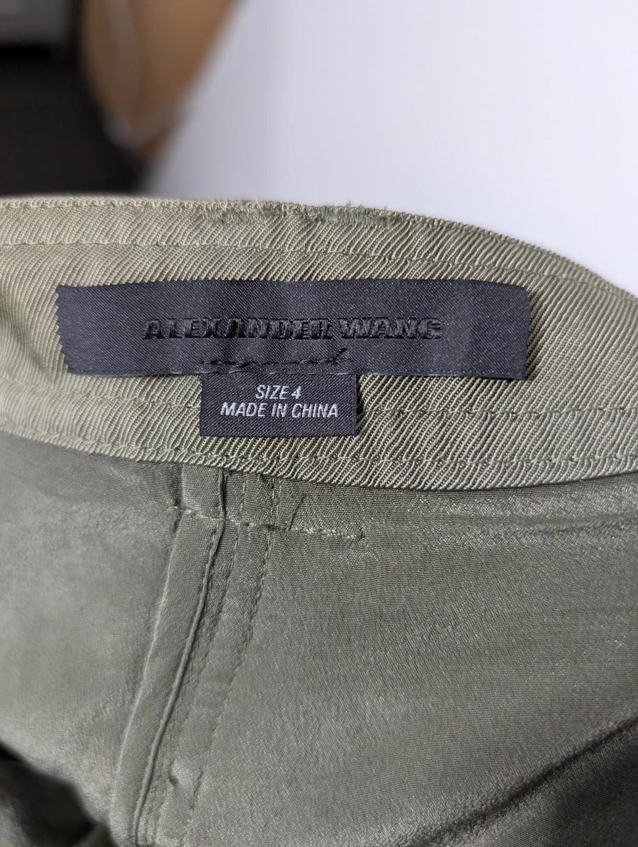 Alexander Wang Olive Green Cargo Pants - Size 4 - Image 2