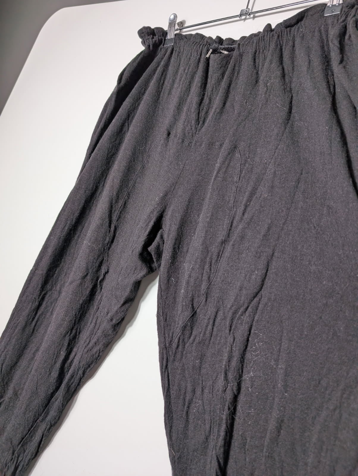 Hussein Chalayan Black Paperbag Waist Jogger Pants - Size 40 - Image 2