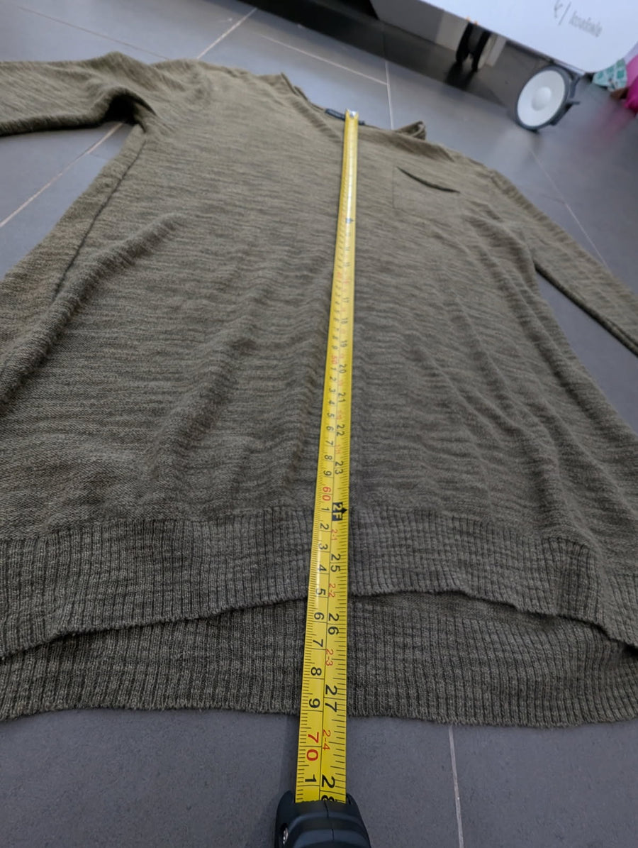 Antony Morato Men's Long Sleeve Crew Neck Pocket Sweater - Olive Green Size S - Image 2