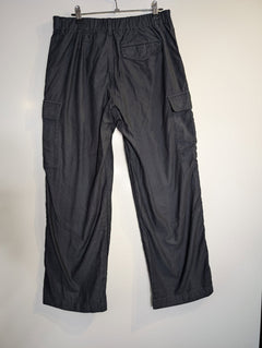 Uniqlo Cargo Pants Black Cotton Utility Trousers Size M - Image 2