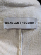 Scanlan Theodore Crepe Knit Waterfall Jacket Cream - Image 2