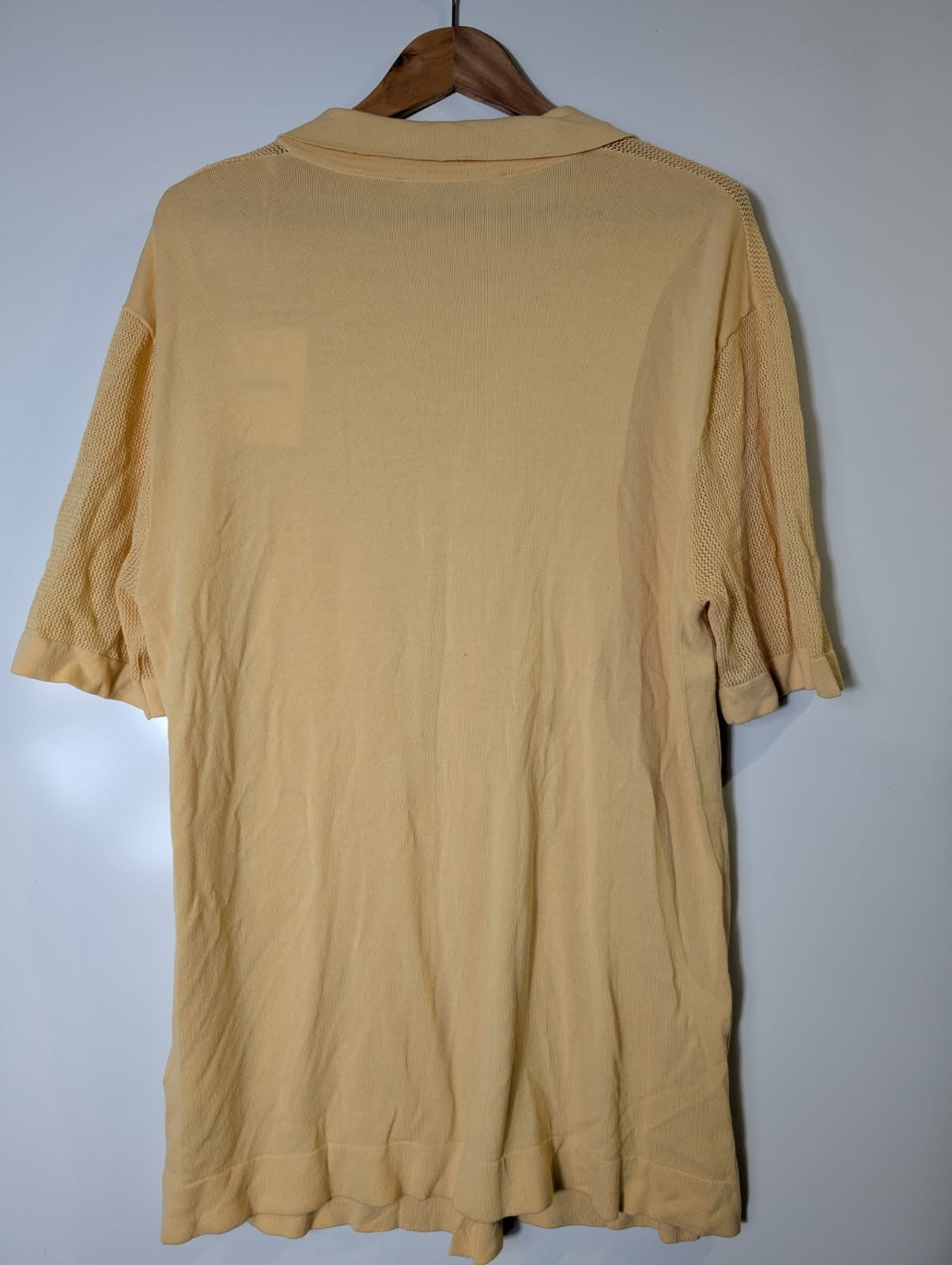 Venroy Pointelle Knitted Shirt - Sahara Sun Men's XL - Image 2