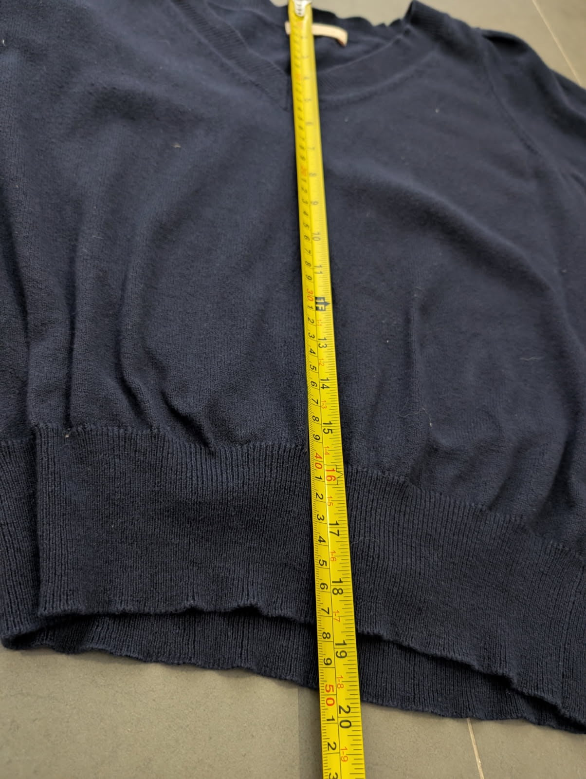 Arlington Milne Navy V-Neck Knit Top - Women's Size XS - Image 2