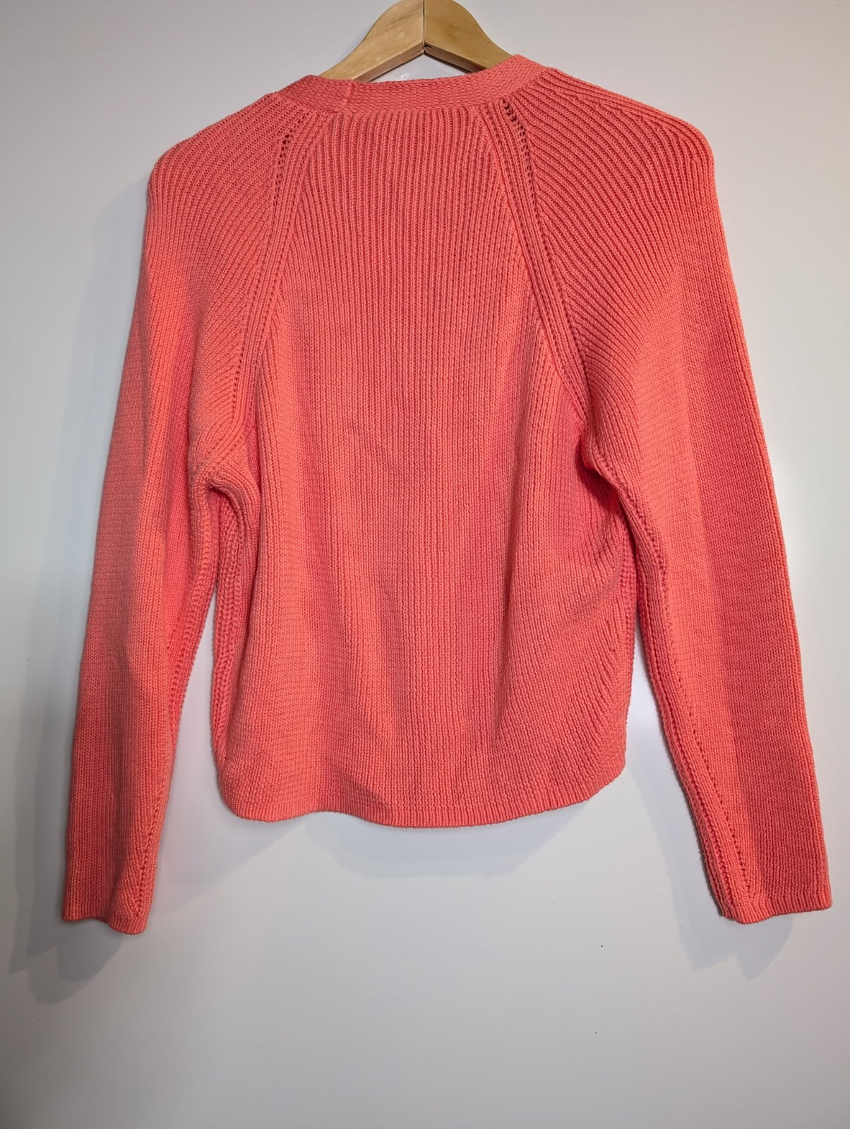 Marcs Kala Rib Knit Cardigan Coral Pink Women's XS - Image 2